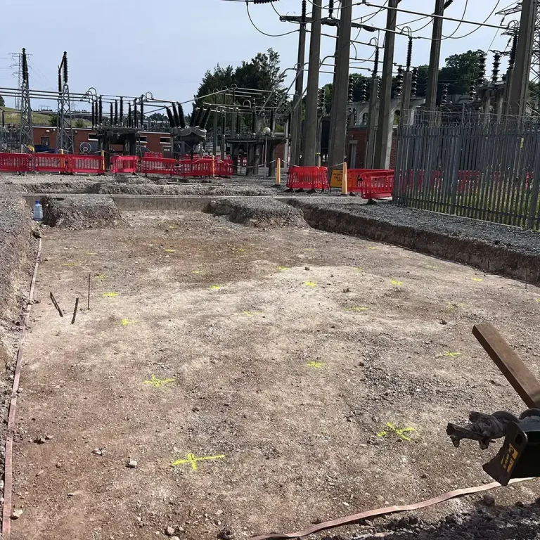 Screw Piling | Foundations for substation | England