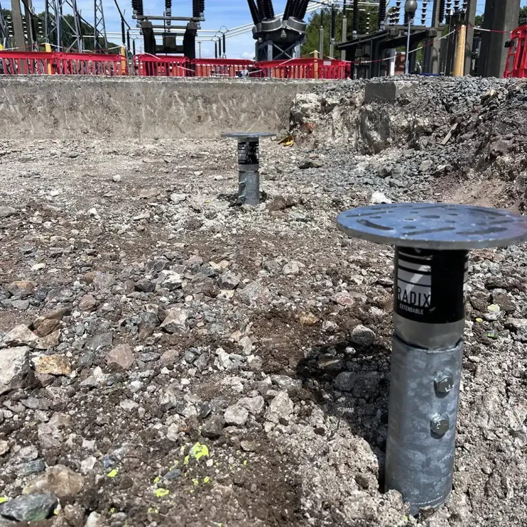 Screw Piles | Foundations for a substation in England