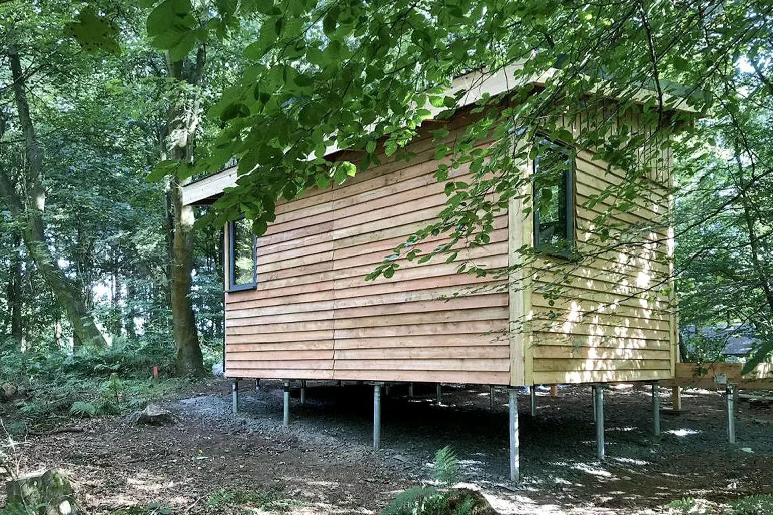 Hut of Wellbeing | Log Cabin | Ground Screws