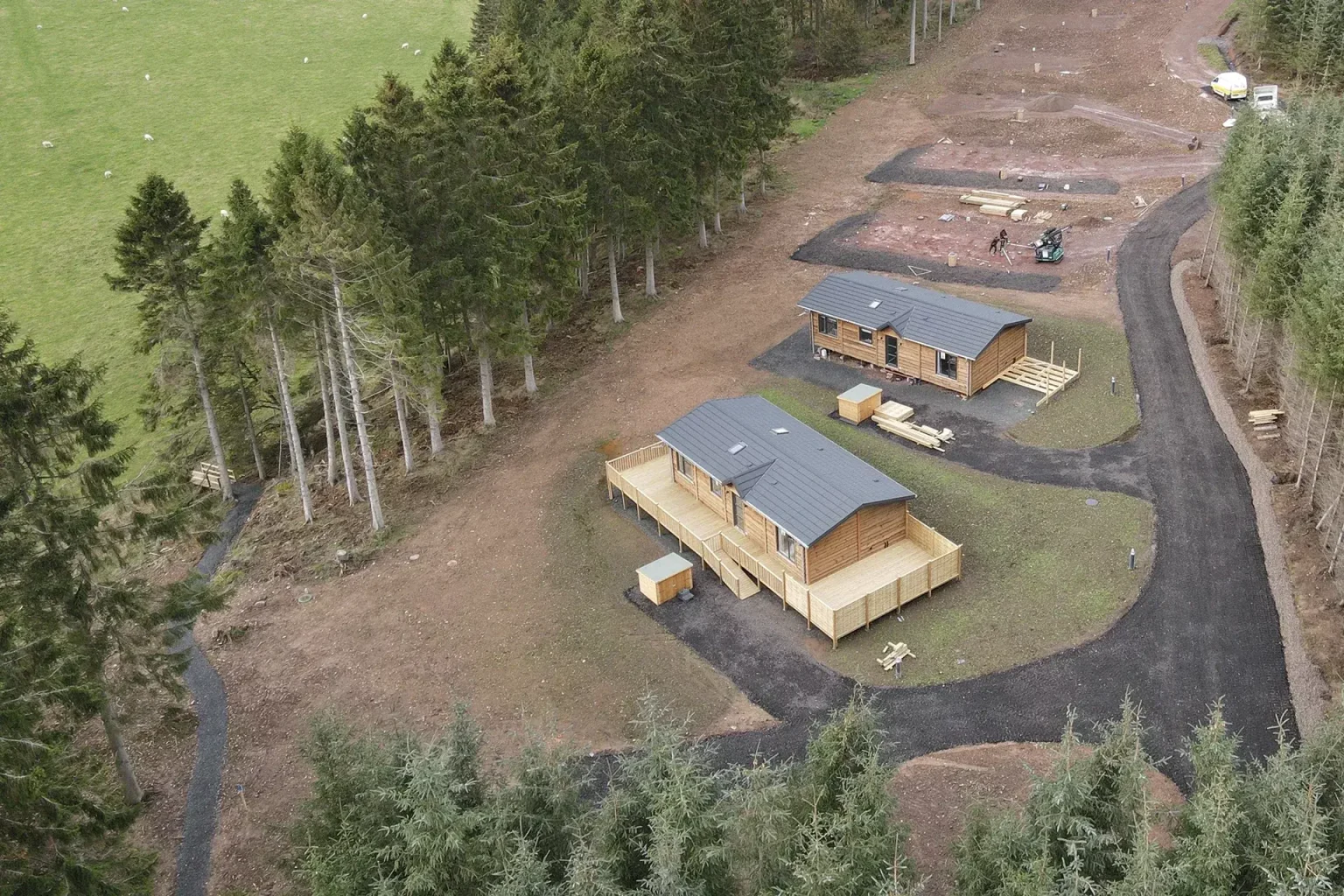 Foundations for log cabins | ground screws | Scotland
