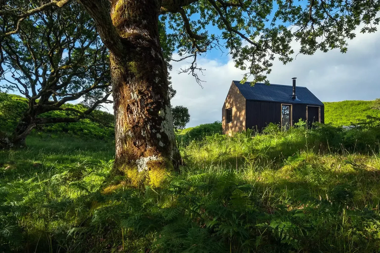Scotland Bothies | off-grid log cabin foundations | ground screws
