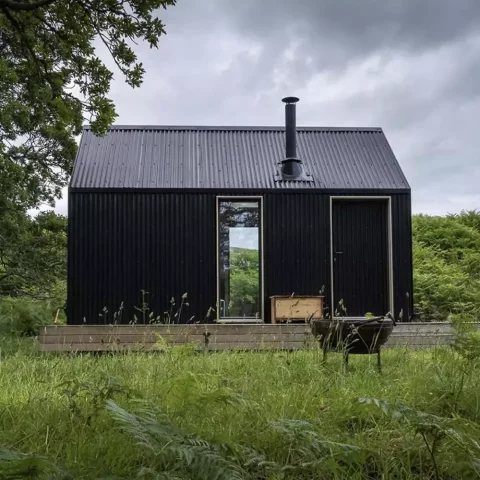 Off grid cabins | ground screw foundations | UK