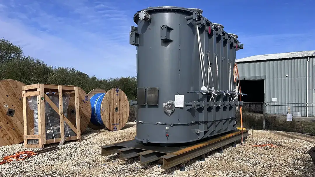 BESS Projects in the UK | Transformer on screw pile foundations