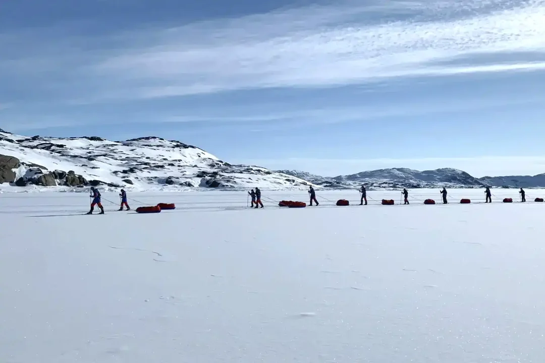 the polar academy on an arctic walk