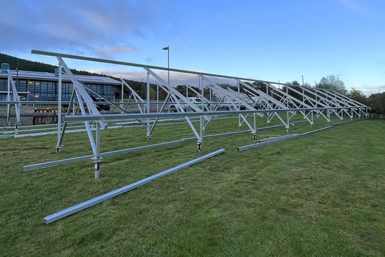Solar arrays | Ground-mounted solar terrace racking system