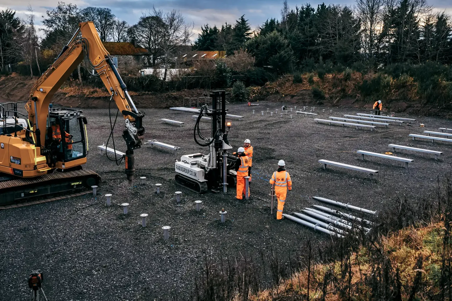 Screw piling | Commercial installations