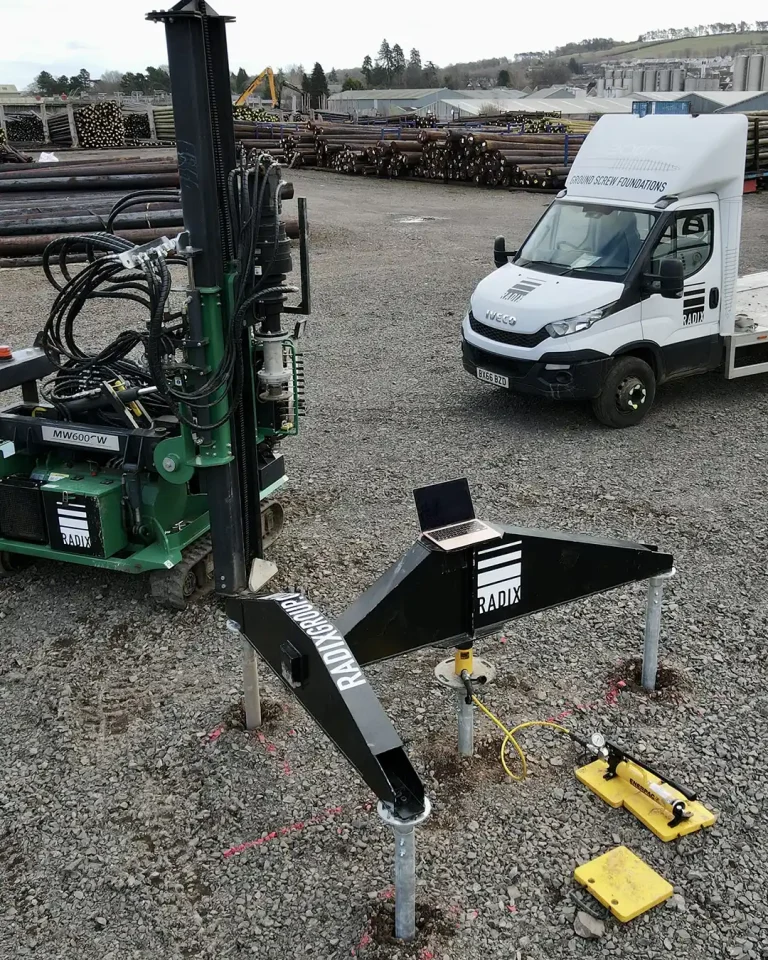Site surveys and load testing | Screw pile foundations